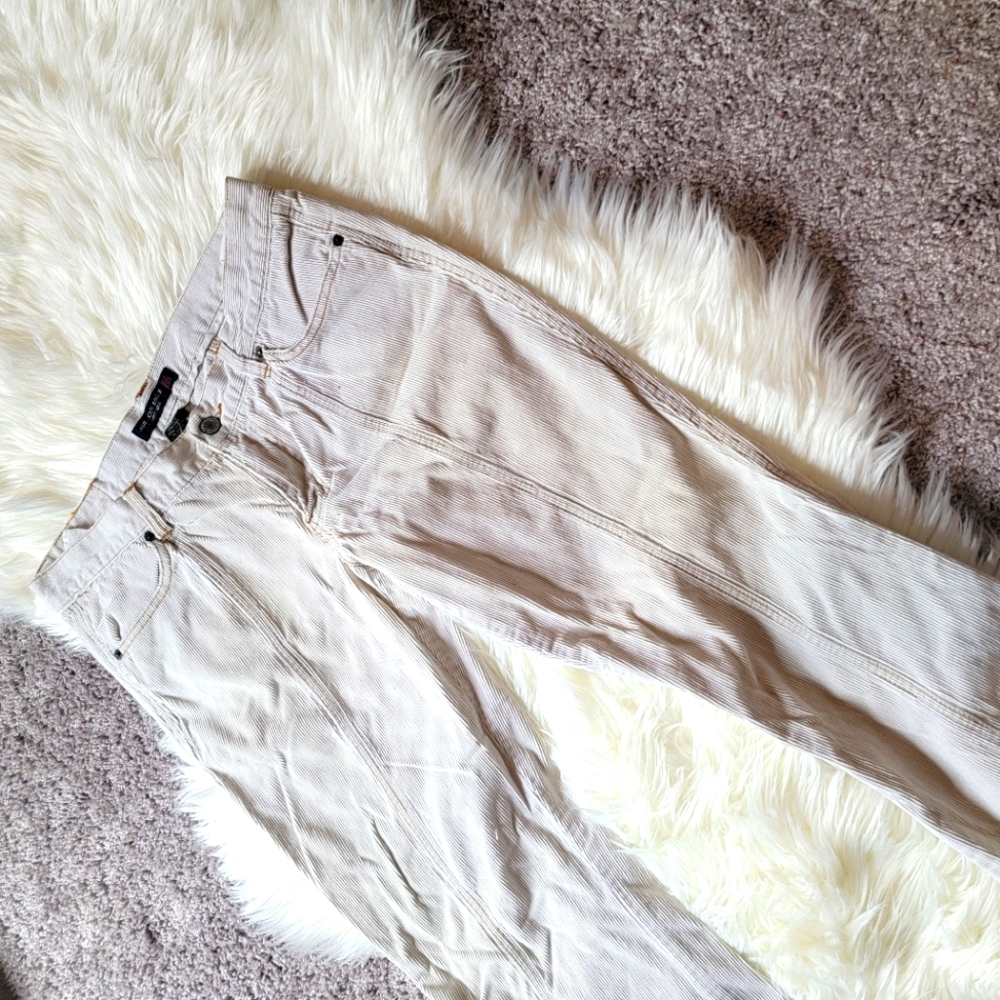 Corduroy low rise bootcut pants